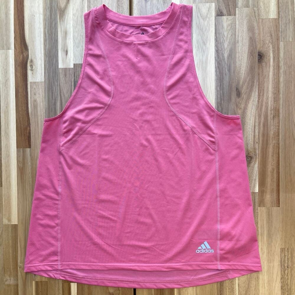 Adidas Workout Running Primegreen Pink Sleeveless Tank Top Size M